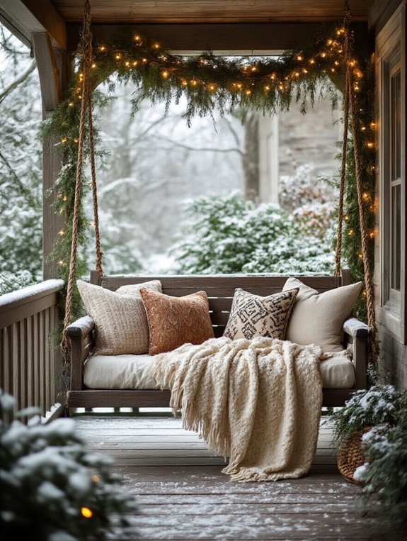 cottage swing with comfort