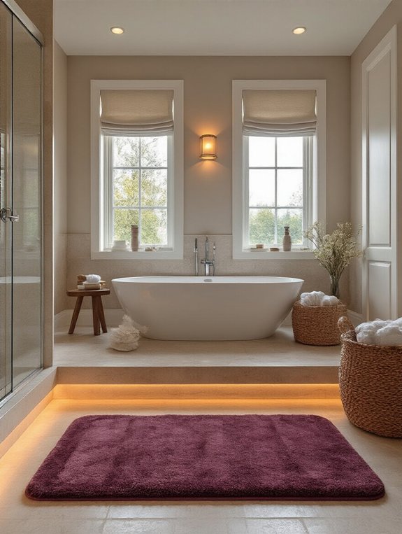 cozy absorbent microfiber bath mats