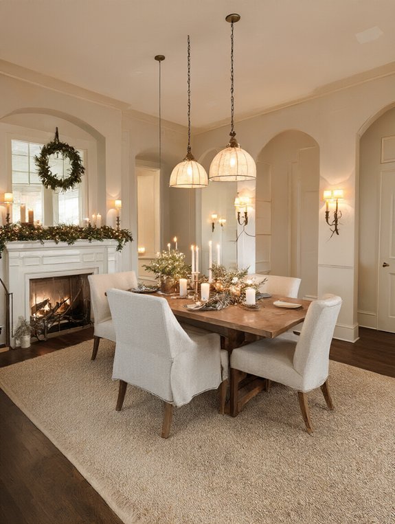 cozy ambiance with lighting