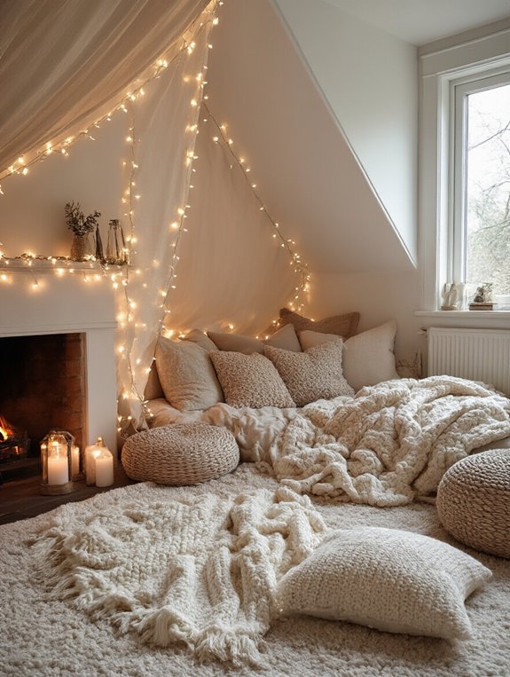 cozy blanket fort retreat