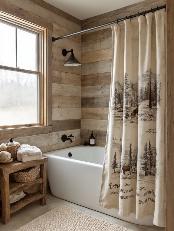 cozy cabin bathroom decor