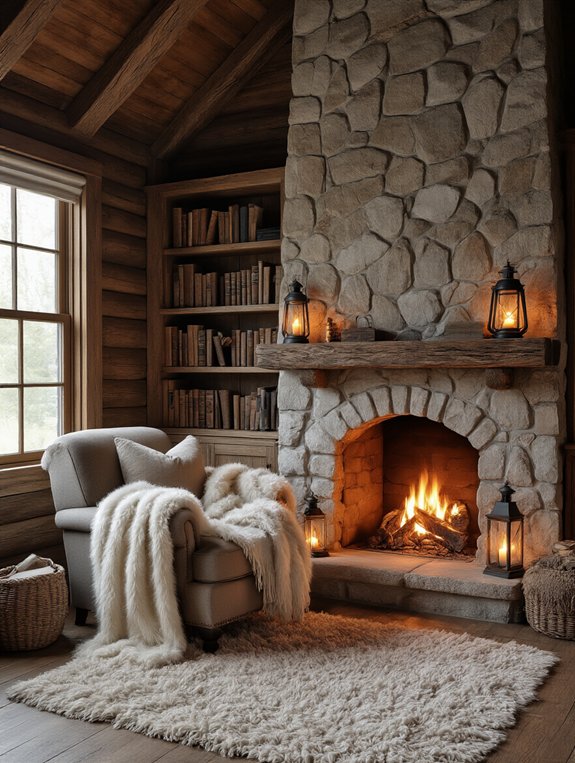 cozy cabin reading retreat