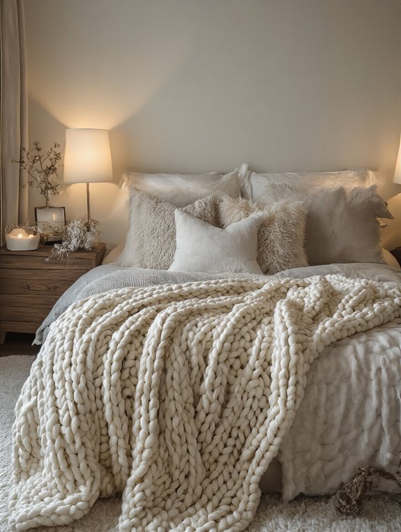 cozy chunky knit blankets