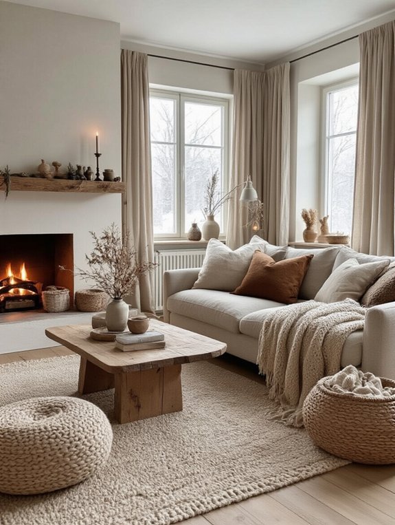 cozy earth toned home decor