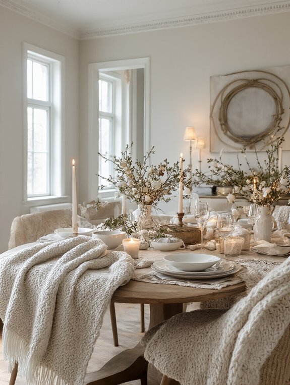 cozy elegant dining transformation