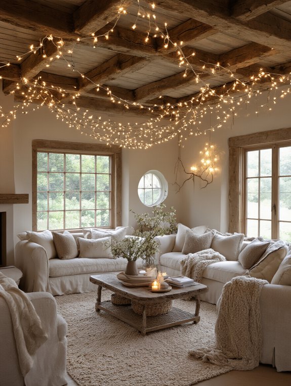 cozy enchanted light display