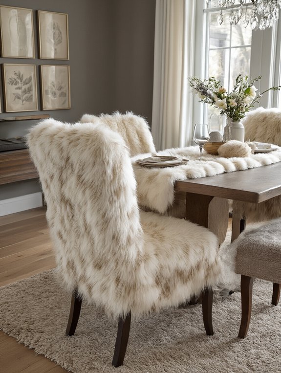 cozy faux fur accents