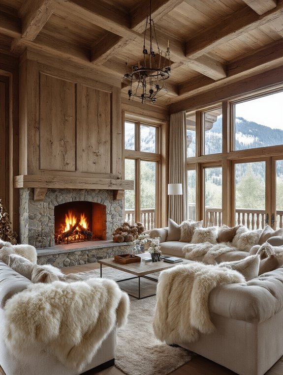 cozy faux fur accents