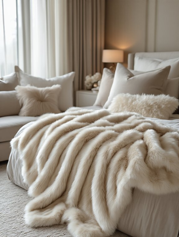 cozy faux fur blanket