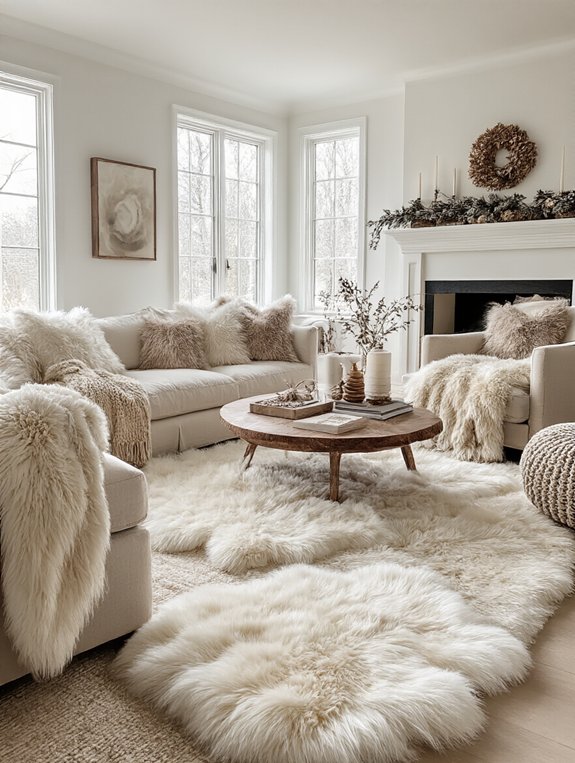 cozy faux fur comfort