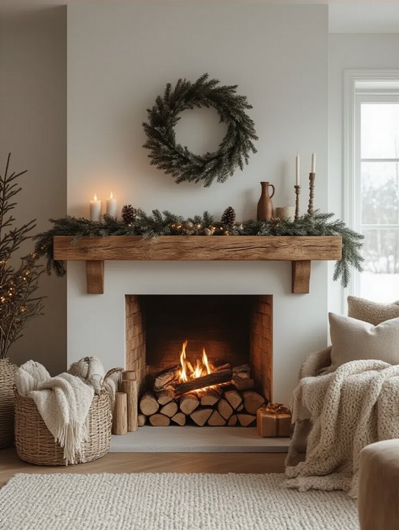 cozy fireplace winter magic
