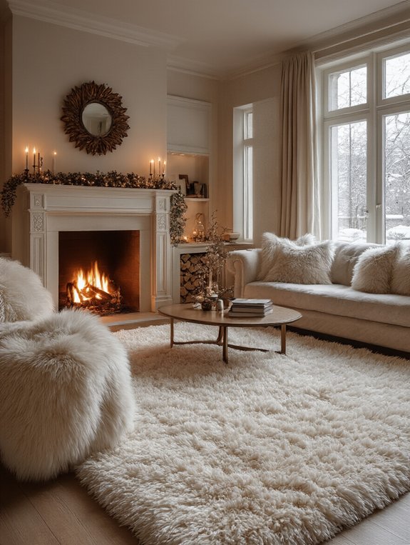 cozy fluffy shag rug
