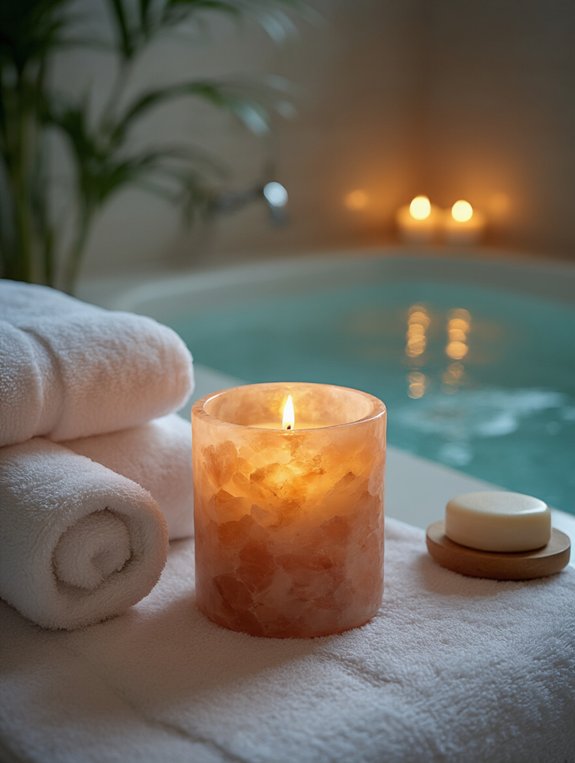 cozy himalayan salt ambiance