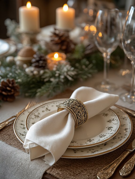 cozy holiday napkin rings