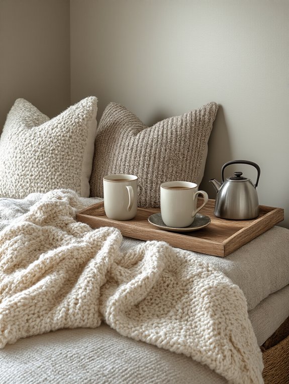 cozy hot beverage station