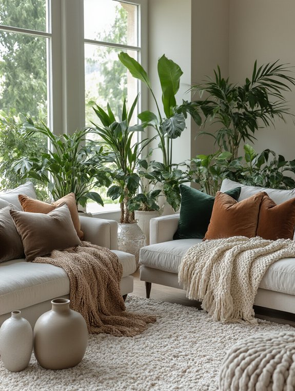 cozy indoor garden textures
