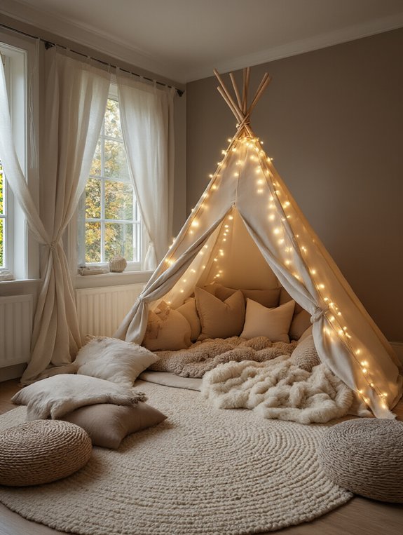 cozy indoor play hideaway
