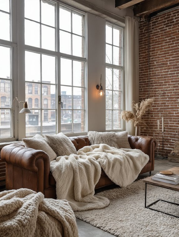 cozy industrial loft sanctuary