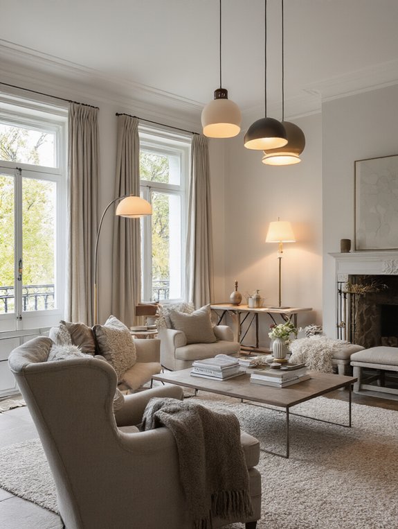 cozy layered lighting sources