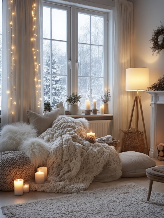 cozy layered lighting techniques