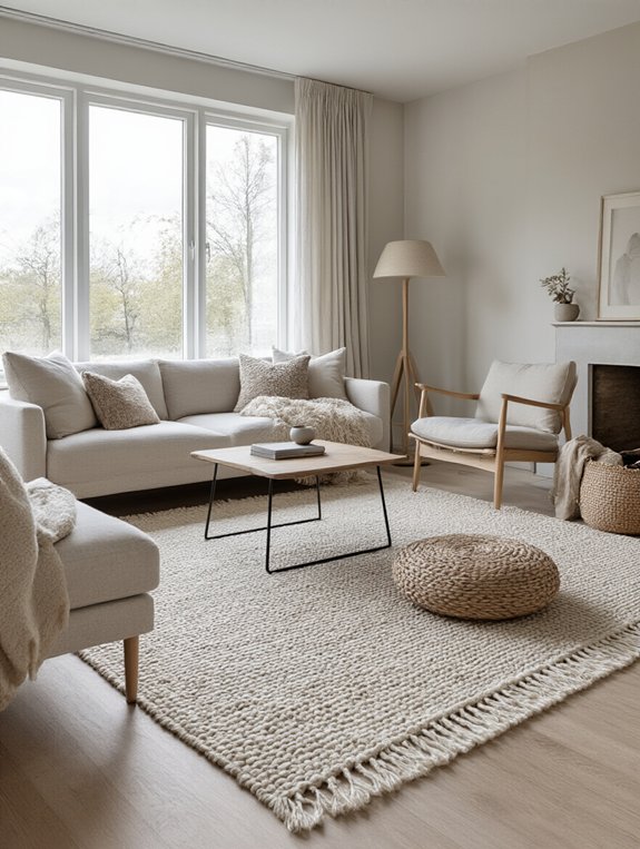cozy minimalist living room rug