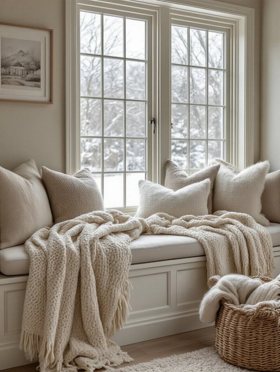 cozy neutral texture layering