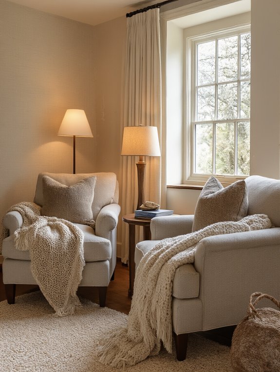 cozy nook with adjustable lighting
