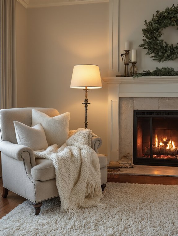 cozy nook with blankets