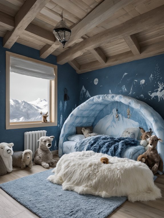 cozy north pole bedroom