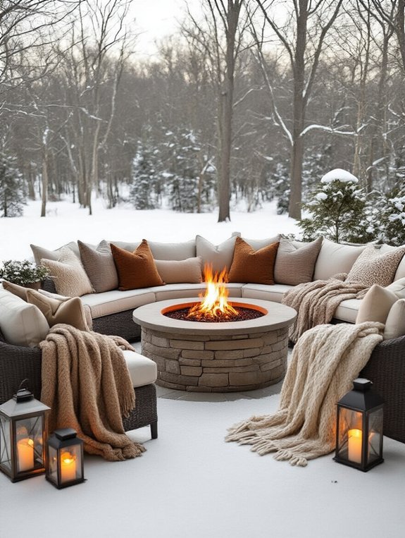 cozy outdoor warm accents
