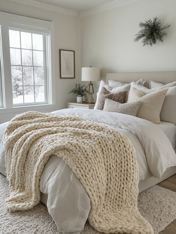 cozy oversized knit layering