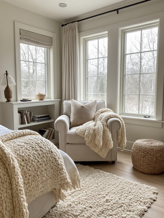 cozy oversized reading nook