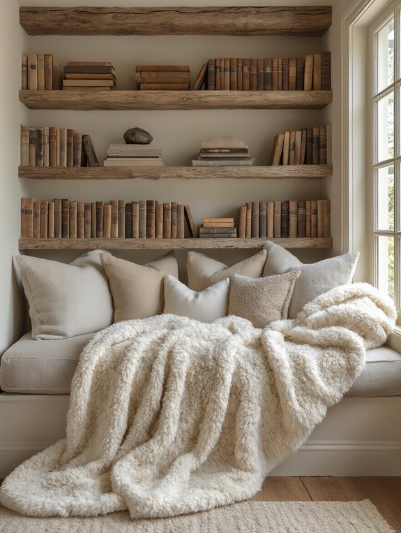 cozy reading nook vibes