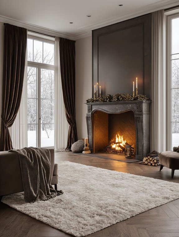 cozy rich dark decor