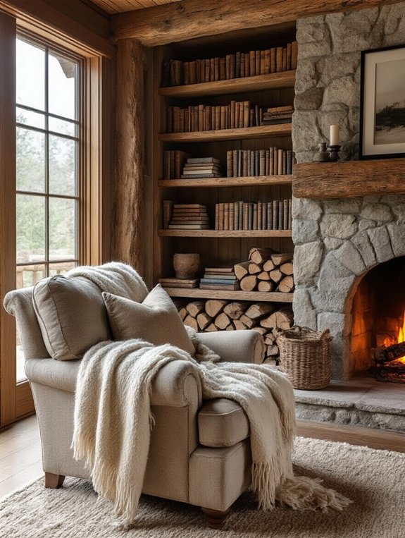 cozy rustic firewood retreat
