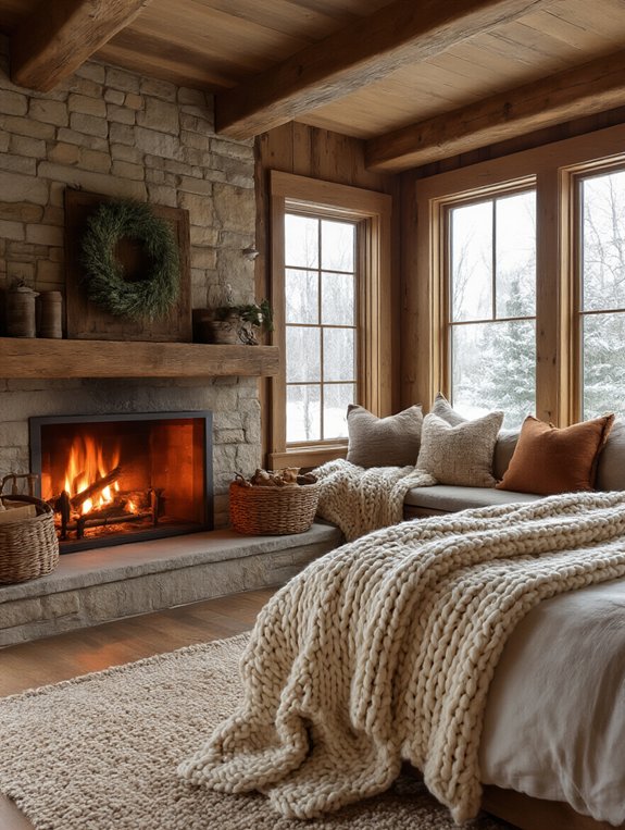 cozy rustic guest room