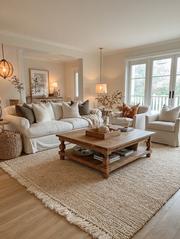 cozy rustic wooden table