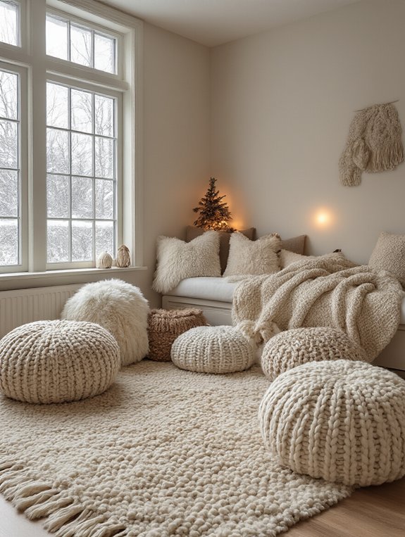 cozy textured seating options