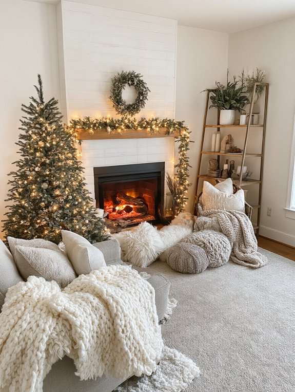 cozy twinkling string lights