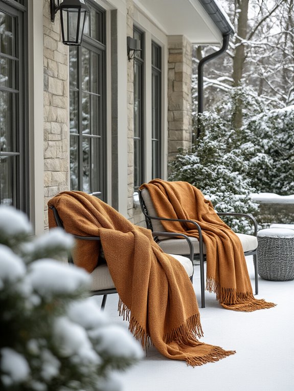 cozy vibrant outdoor throws