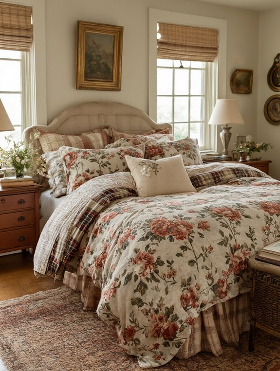 cozy vintage floral comfort