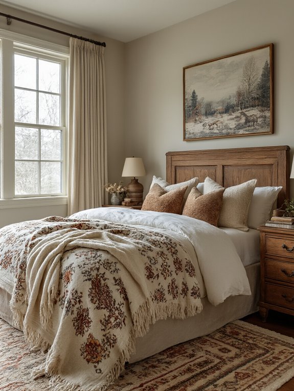 cozy vintage guest room