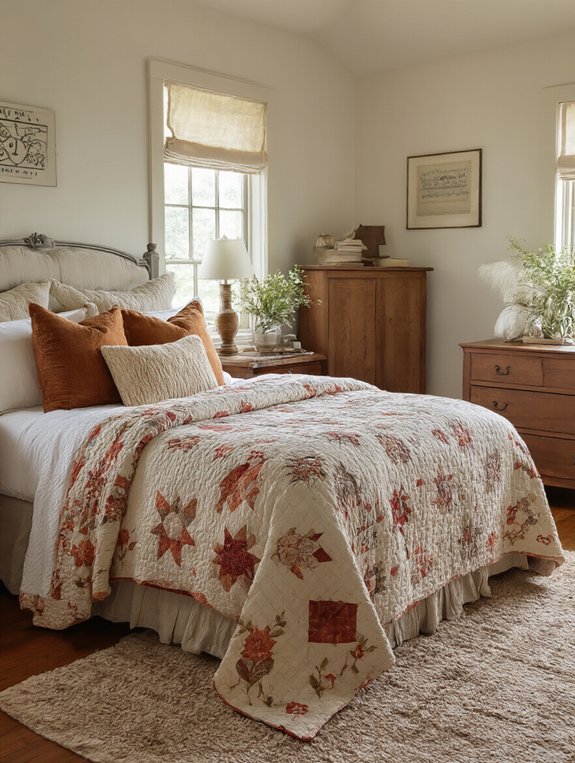 cozy vintage quilt charm