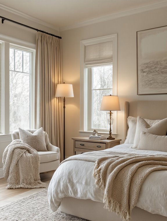 cozy warm lighting accents