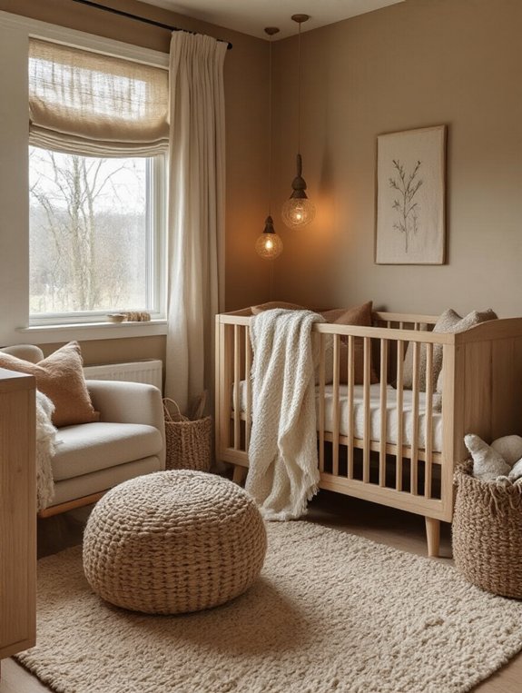 cozy warm nursery colors