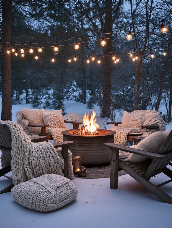 cozy weatherproof cushioned seating