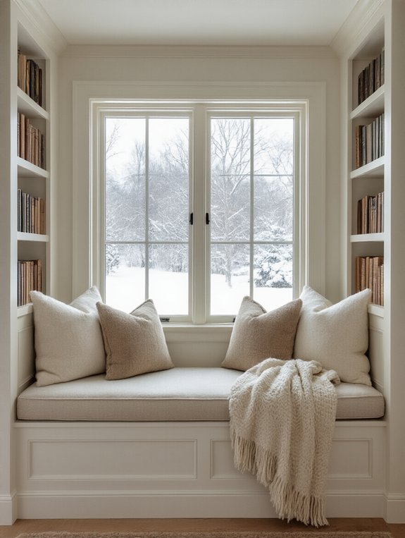 cozy window seat oasis