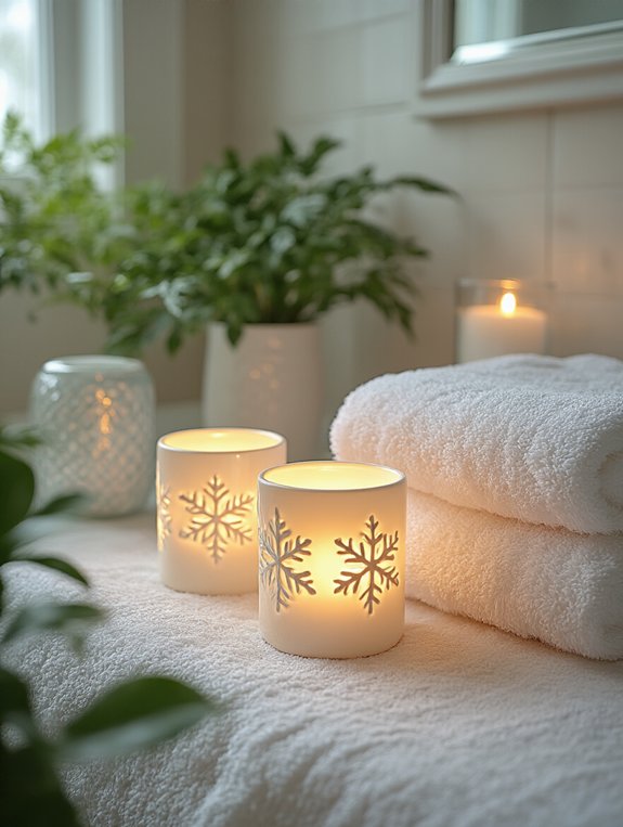 cozy winter ambiance candles