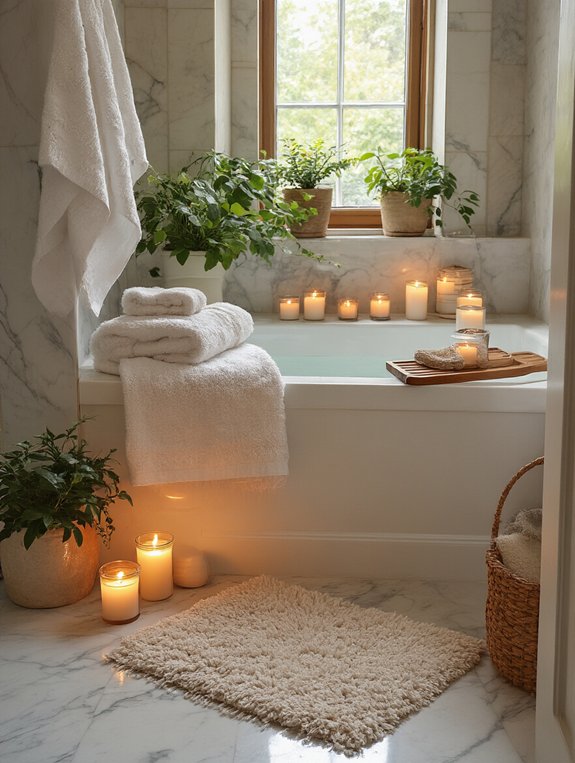 cozy winter bathroom accessories
