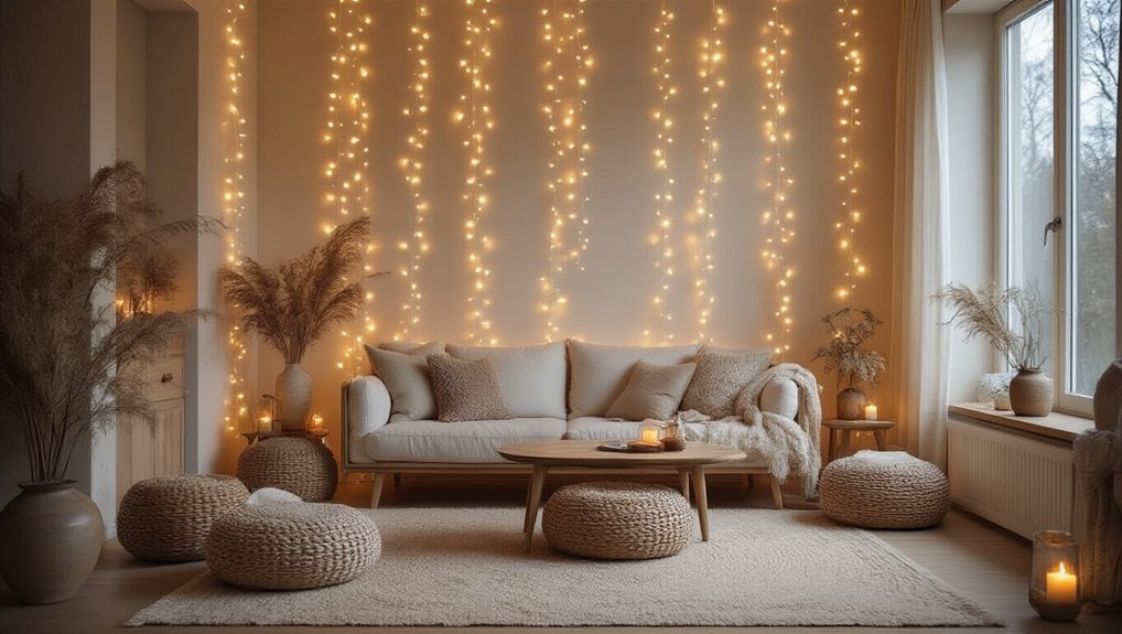 cozy winter fairy lights